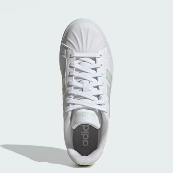 Adidas Streettalk White and light Green Sneakers women’s 9.5 Men’s 8.5 - Picture 3 of 5